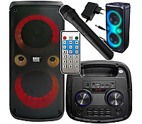 Портативная Bluetooth колонка с радио, микрофоном та караоке Bass Polska BH 15946