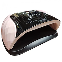 Лампа маникюрная SUN G4 max LED лампа для сушки геля и гель-лака розовая с черным 72 диода