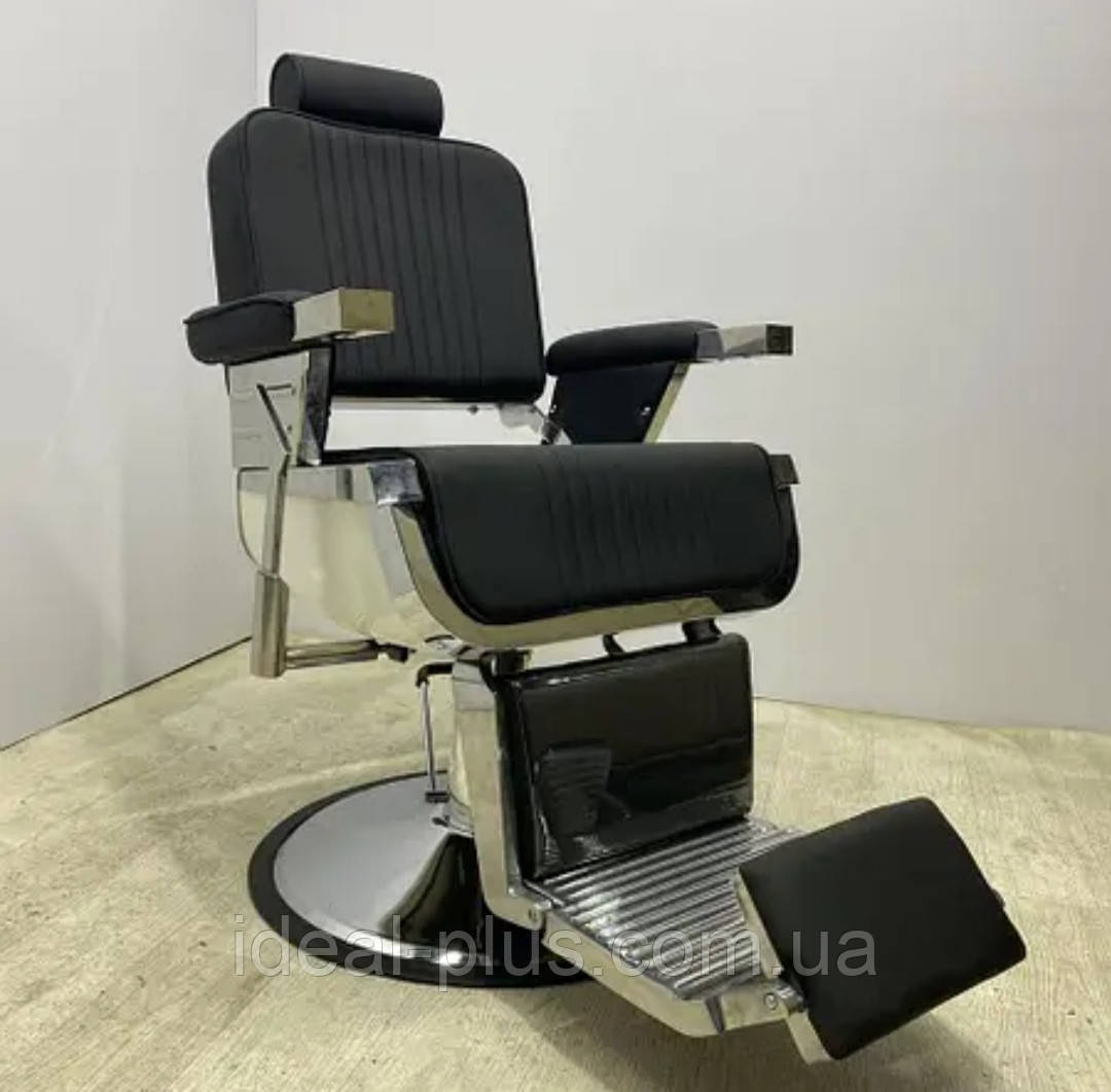 Перукарське чоловіче крісло з підголівником Barber-крісло Барбершоп Elegant PRO