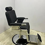 Перукарське чоловіче крісло з підголівником Barber-крісло Барбершоп Elegant PRO, фото 6