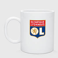 Кружка с принтом керамическая «Olympique lyonnais fc»