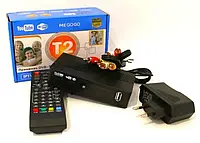 Приставка тюнер Т2 Цифровой MEGOGO YOUTUBE ТВ DVB T2 ресивер с IPTV, Wi-Fi