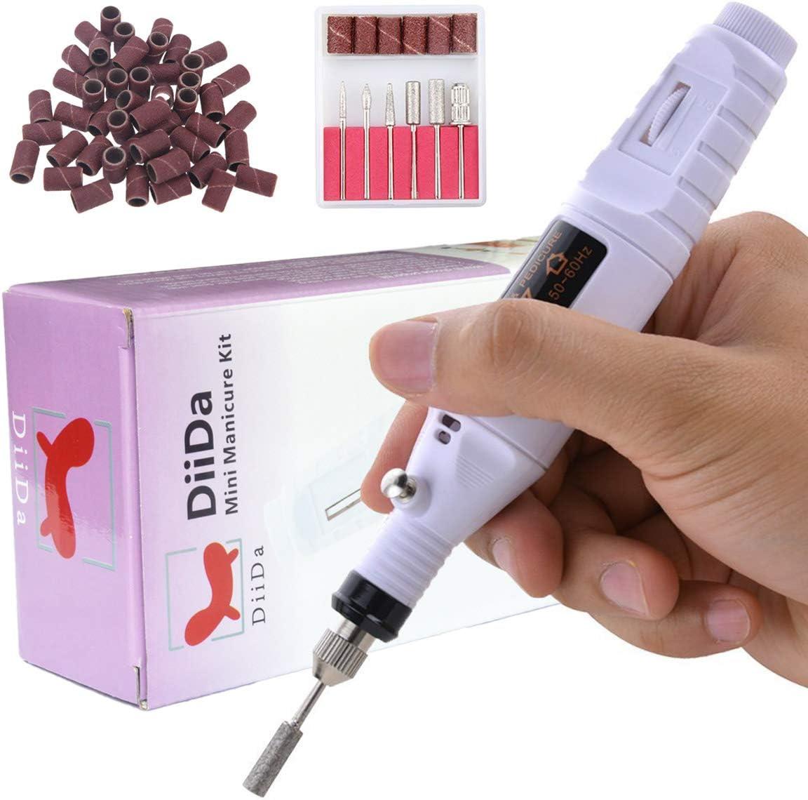 DiiDa Електричні пилочки для нігтів фрезер, набір для зняття гель-лаку для нігтів - фото 1 - id-p2126618627