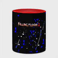 Кухоль з принтом з повним друком «Killing floor 2 logo фарби абстрактні шутер» (колір чашки на вибір)