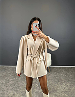 Платье-пиджак женское костюмка 42-44,46-48 (4цв) "DOROFEEVA" от прямого поставщика