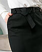 Жіноча спідниця Руна чорна, ділова однотонна спідниця, фото 9