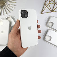 Силиконовый чехол на Айфон 13 Мини c закрытым низом | iPhone 13 Mini White (9)