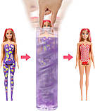 Лялька-сюрприз Барбі Кольорове перетворення Ароматні солодкі фрукти Barbie Color Reveal HJX49 Mattel Оригінал, фото 3
