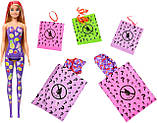 Лялька-сюрприз Барбі Кольорове перетворення Ароматні солодкі фрукти Barbie Color Reveal HJX49 Mattel Оригінал, фото 5
