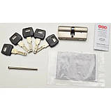 Циліндр AGB Scudo DCK/100мм, ключ-ключ, 50/50 матовий нікель, фото 7