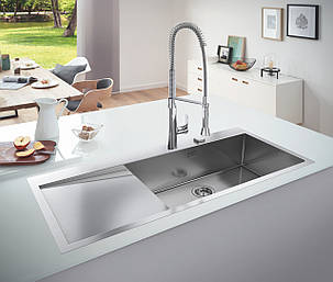 Мийка для кухні з неіржавкої сталі Grohe K1000 (31582SD1), фото 3