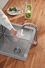 Мийка для кухні з неіржавкої сталі Grohe K700 (31578SD1), фото 6