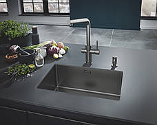 Мийка для кухні з неіржавкої сталі Grohe K700U (31574AL0), фото 5
