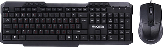Комплект дротовий Maxxter USB Black (KMS-CM-02-UA)