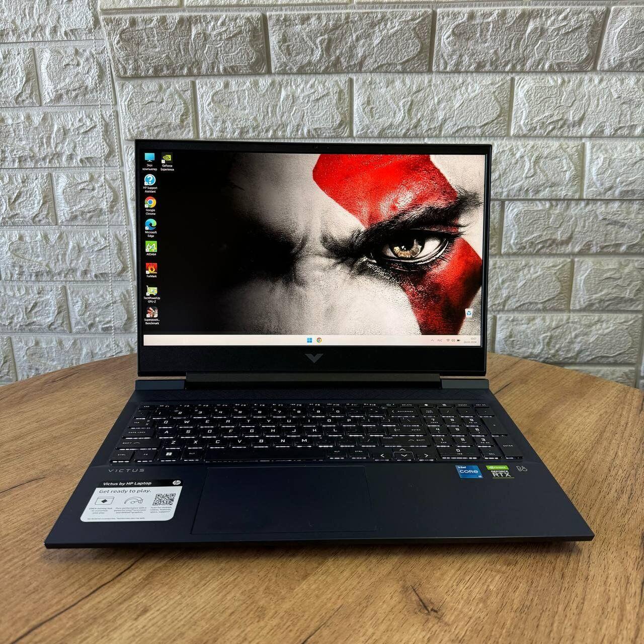 Б/в Ігровий ноутбук HP Victus 16-d0023dx 16.1" 1920x1080| i5-11400H| 8GB RAM| 256GB SSD| RTX 3050 4GB