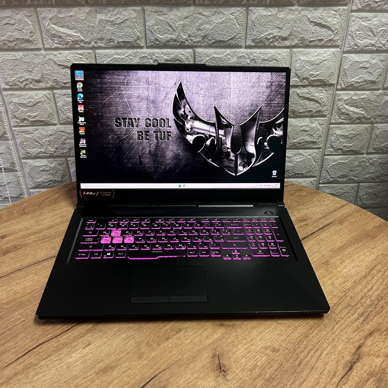 Б/в Ігровий ноутбук Б-клас Asus TUF Gaming F17 FX706HCB 17.3" 1920x1080| i5-11400H| 16GB RAM| 512GB SSD| RTX 3050 4GB