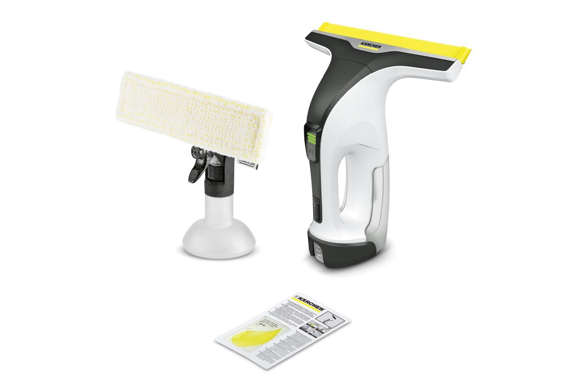 Karcher Пилосос віконний WV 4-4 Plus, вода -0.15л, автон. робота до 40хв, вага-0.76кг, дісплей, вібропад,