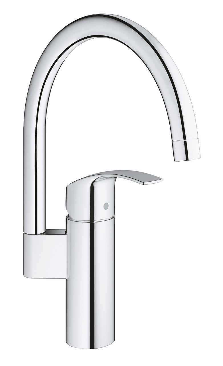 Змішувач для кухні Grohe Eurosmart 33202002, хром, високий вилив, одноважільний (33202002)