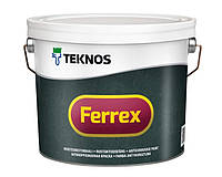 Краска антикоррозионная для изделий из стали и лёгкого металла TEKNOS Ferrex (серая), 1 л