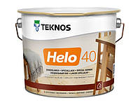Износостойкий шелковисто глянцевой лак для внутренних и наружных деревянных поверхностей TEKNOS Helo 40, 0.9