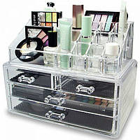 Органайзер для косметики Cosmetic Box 4 Drawer, Органайзер для косметики акриловий, Косметичний органайзер! Salee