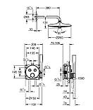 Прихована душова система з Euphoria 260 Grohe Grohtherm SmartControl (34867000), фото 3