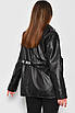 Куртка жіноча з екошкіри чорного кольору. 175183T Безкоштовна доставка, фото 3