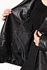 Куртка жіноча з екошкіри чорного кольору. 175183T Безкоштовна доставка, фото 4
