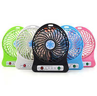 Портативный USB мини-вентилятор с аккумулятором Portable Mini Fan (настольный)! Salee