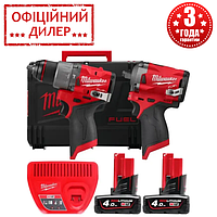 Набор аккумуляторных инструментов Milwaukee M12 FPP2H2-402X (M12 FPD2, M12 FIWF12, M12 B4) (4933492512)