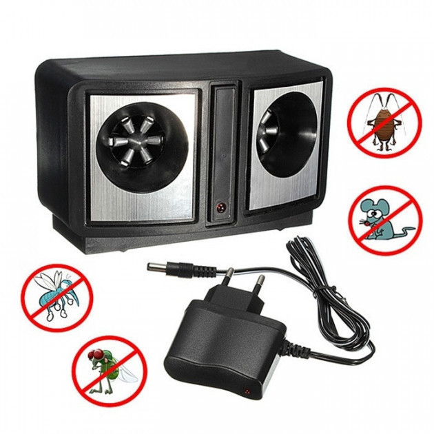 Ультразвуковий електронний відлякувач гризунів (щурів, мишей) і комах Dual Sonic Pest Repeller! Salee