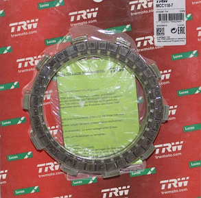 TRW MCC115-7 фрикційні диски HONDA CB 500,CBR 400/650,VT 600, XL 600 ,SUZUKI DR-Z 250 ,TRIUMPH DAYTONA 650, фото 1