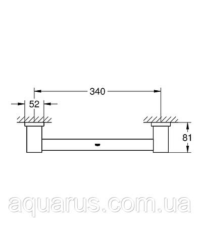 Поручень для ванної Grohe Essentials Cube New (40514001), фото 3