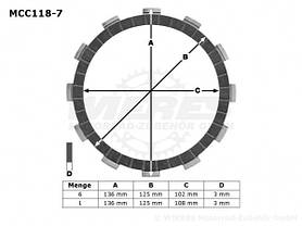 EBC CK1181 фрикційні диски HONDA CB 500,CBR 400/650,VT 600, XL 600 ,SUZUKI DR-Z 250 ,TRIUMPH DAYTONA 650, фото 5