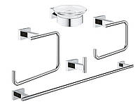 Набор аксессуаров 5 в 1 Grohe Essentials Cube New [40758001]