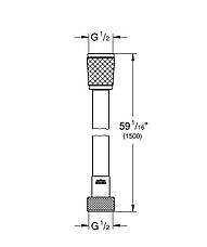 Душовий шланг Grohe Rotaflex TwistStop 1500 мм (28409002), фото 4