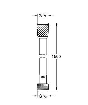 Душовий шланг Grohe Rotaflex TwistStop 1500 мм (28409002), фото 3