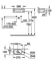 Рукомийник 37 зі PureGuard Grohe Euro Ceramic (3932700H), фото 4