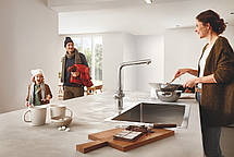 Мийка для кухні із нержавіючої сталі Grohe K700 (31580SD1), фото 3