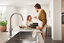 Мийка для кухні із нержавіючої сталі Grohe K700 (31580SD1), фото 6