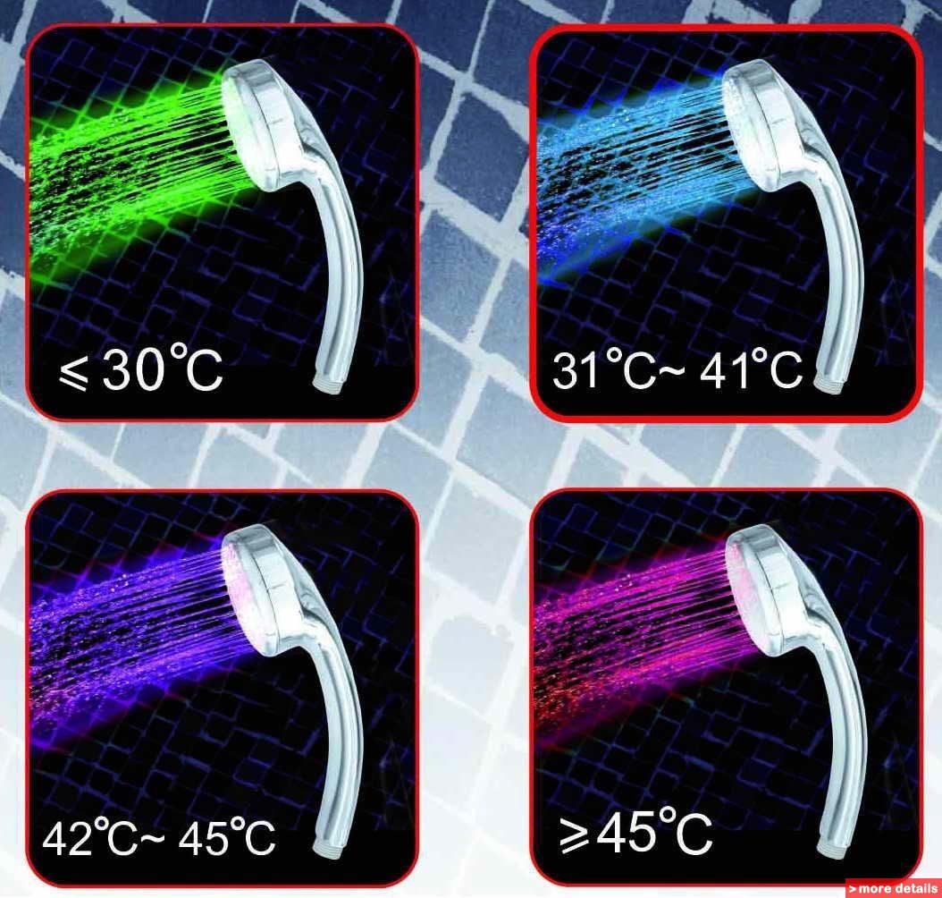 Світлодіодна насадка для душу Shower Led RGB color! Salee