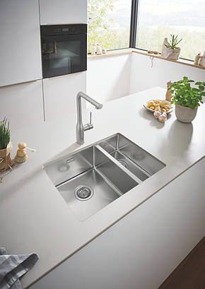 Мийка для кухні із нержавіючої сталі Grohe K700U (31577SD1), фото 3
