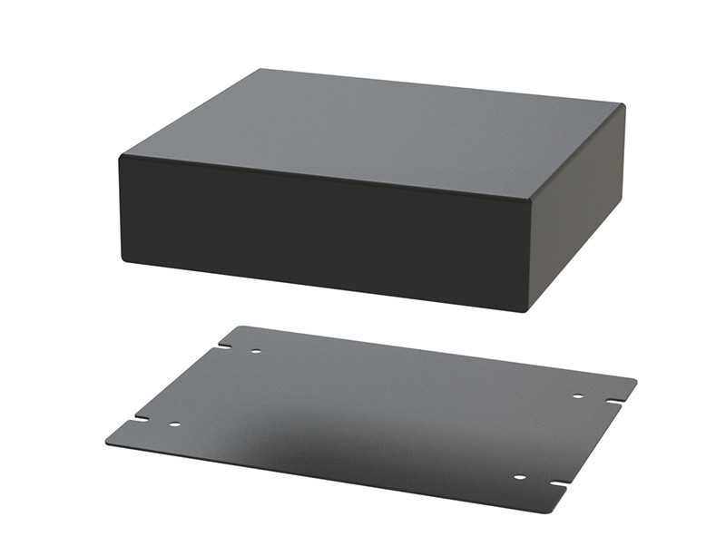 Корпус металлический MiBox с креплением на стену МВ-67 (Ш150 Г130 В40) черный - фото 3 - id-p2121346808
