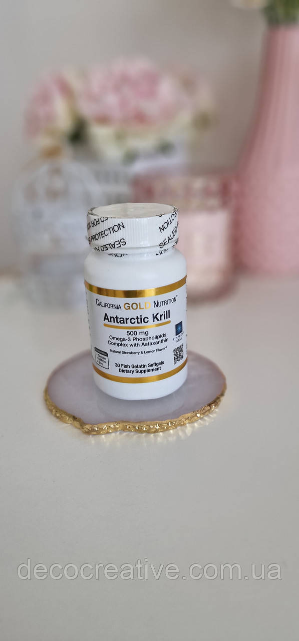 Омега-3 Antarctic Krill 500mg California's gold 30 капсул