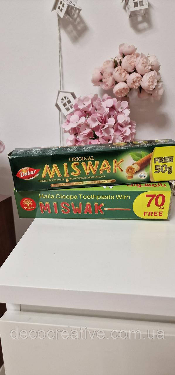 Зубна паста miswak єгіпет dabur 170 г велика упаковка