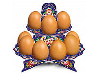 Декоративна підставка для яєць №12 Жостово (12 яєць) ТМ EASTERS