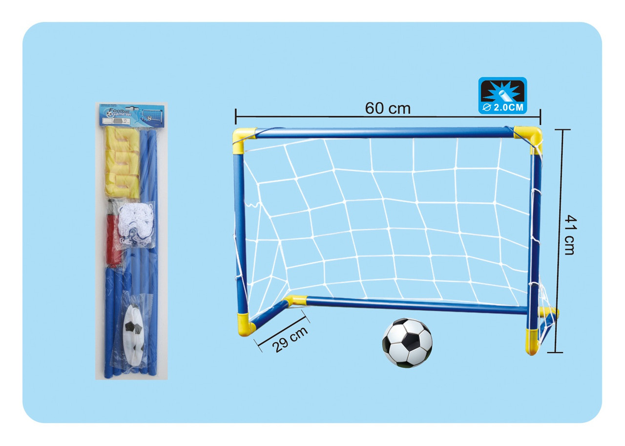 Футбольні ворота DQ-12 (96шт/2) 60*41*39 см з м'ячем у коробці