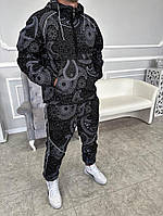 Черный мужской спортивный костюм. Анорак+штаны. 5-631 высокое качество