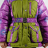 Зимова куртка для дівчинки "Ажур" оптом і в роздріб, фото 4