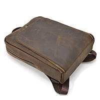 Кожаный рюкзак для ноутбука 14" RC-1239-4lx TARWA коричневая crazy horse хорошее качество